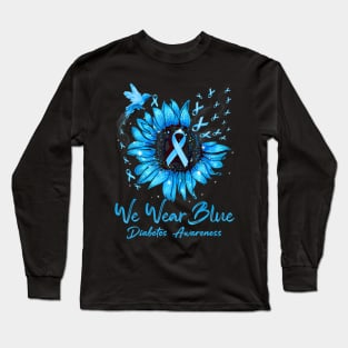 In November We Wear Blue Diabetes Awareness Long Sleeve T-Shirt